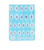 Слайдер 3D DreamNails фольга, объем (овал серебро голографика)