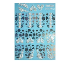 Слайдер 3D Dream Nails фольга об'єм (122-125 сріб.)