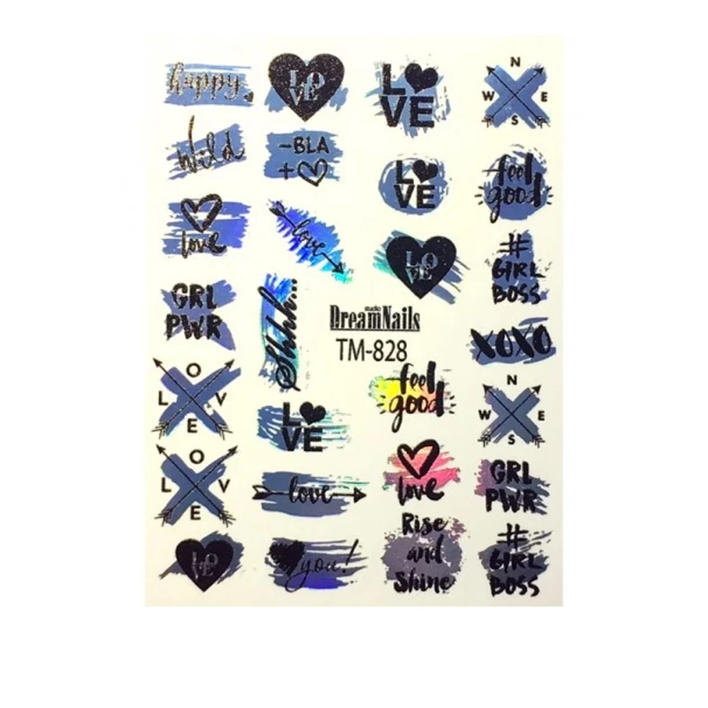 Слайдер DreamNails фольгований малюнок (TM-828)