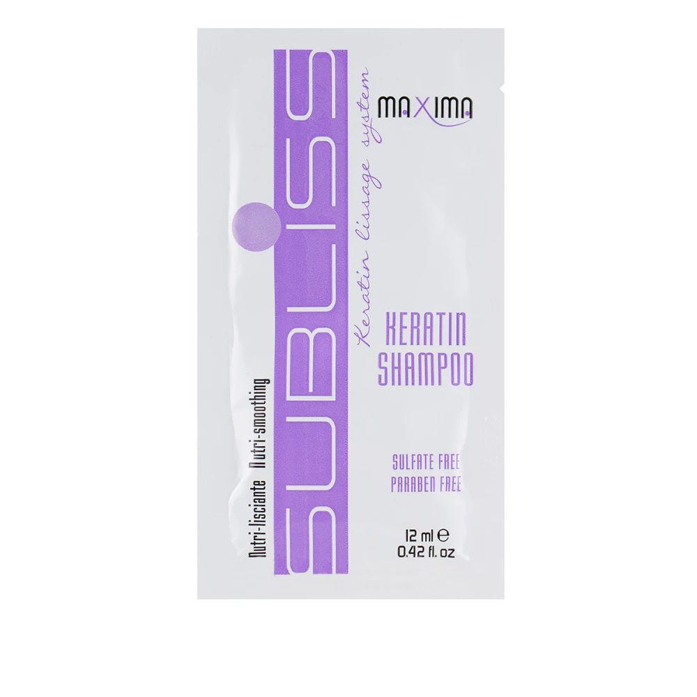 Шампунь разглаживающий с кератином Maxima Subliss пробник