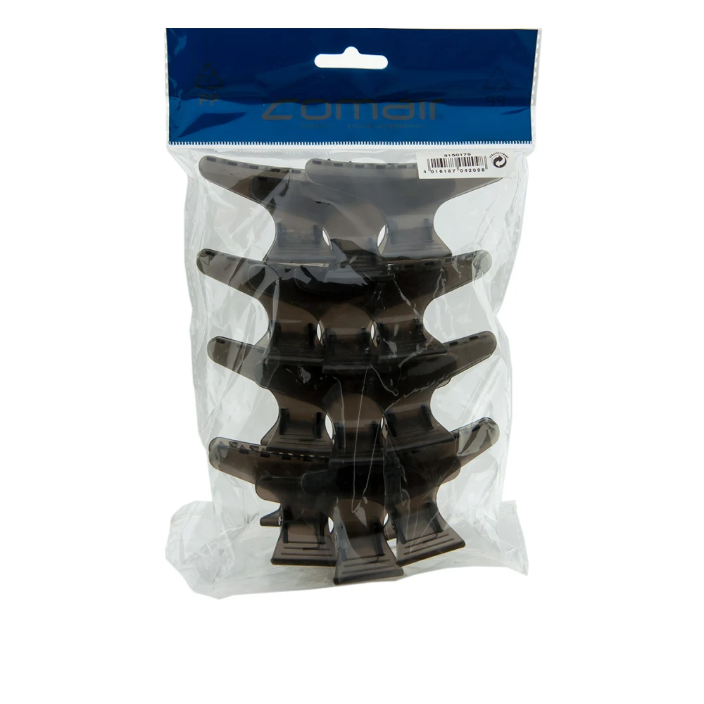 Зажим-жабка пластиковый Comair черный 12 шт