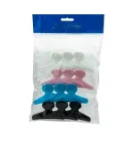 Зажим-жабка пластиковые Comair Fashion Hair цветные 12 шт