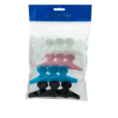 Затискач-жабка пластикові Comair Fashion Hair кольорові 12 шт