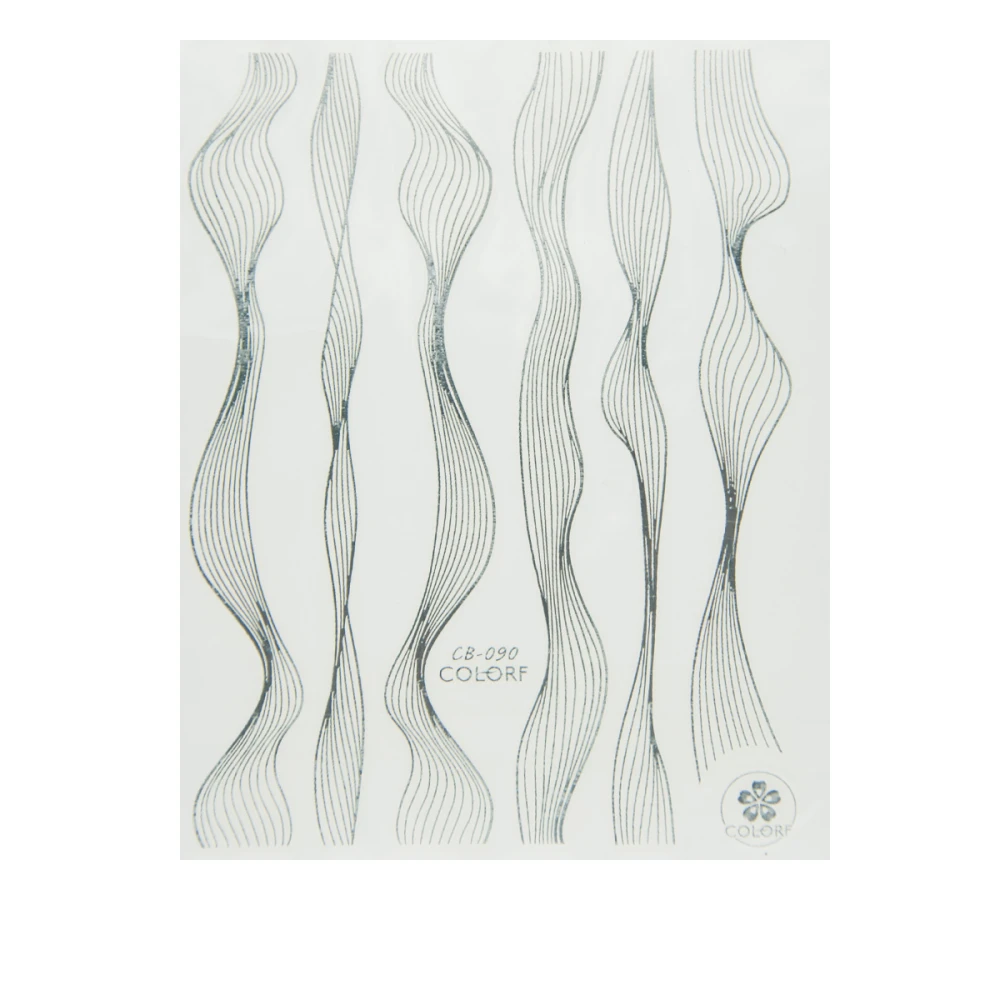 Лента гибкая для ногтей Nail sticker (3D-Нити (серебро) 8*10)