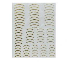 Стрічка гнучка для нігтів Nail sticker (3D-Посмішка (золото))