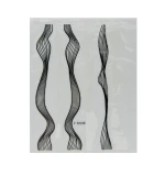 Лента гибкая для ногтей Nail sticker (3D-Нити (черно-белая) 9*12)