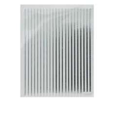 Стрічка гнучка для нігтів Nail sticker (Лінії срібло)