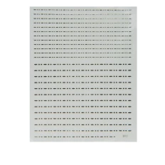 Стрічка гнучка для нігтів Nail sticker (Мікс смужок крапки-тире срібло)