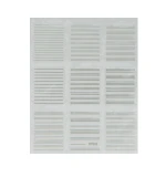 Лента гибкая для ногтей Nail sticker (Микс полосок из точек серебро)