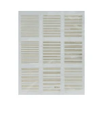 Лента гибкая для ногтей Nail sticker (Микс полосок из точек золото)