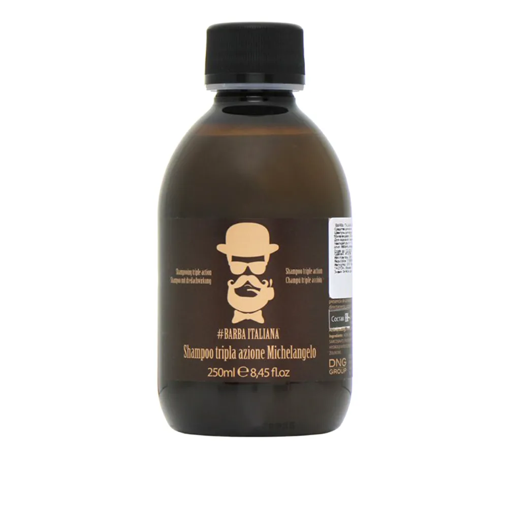 Шампунь тройного действия Barba Italiana MICHELANGELO 10 мл