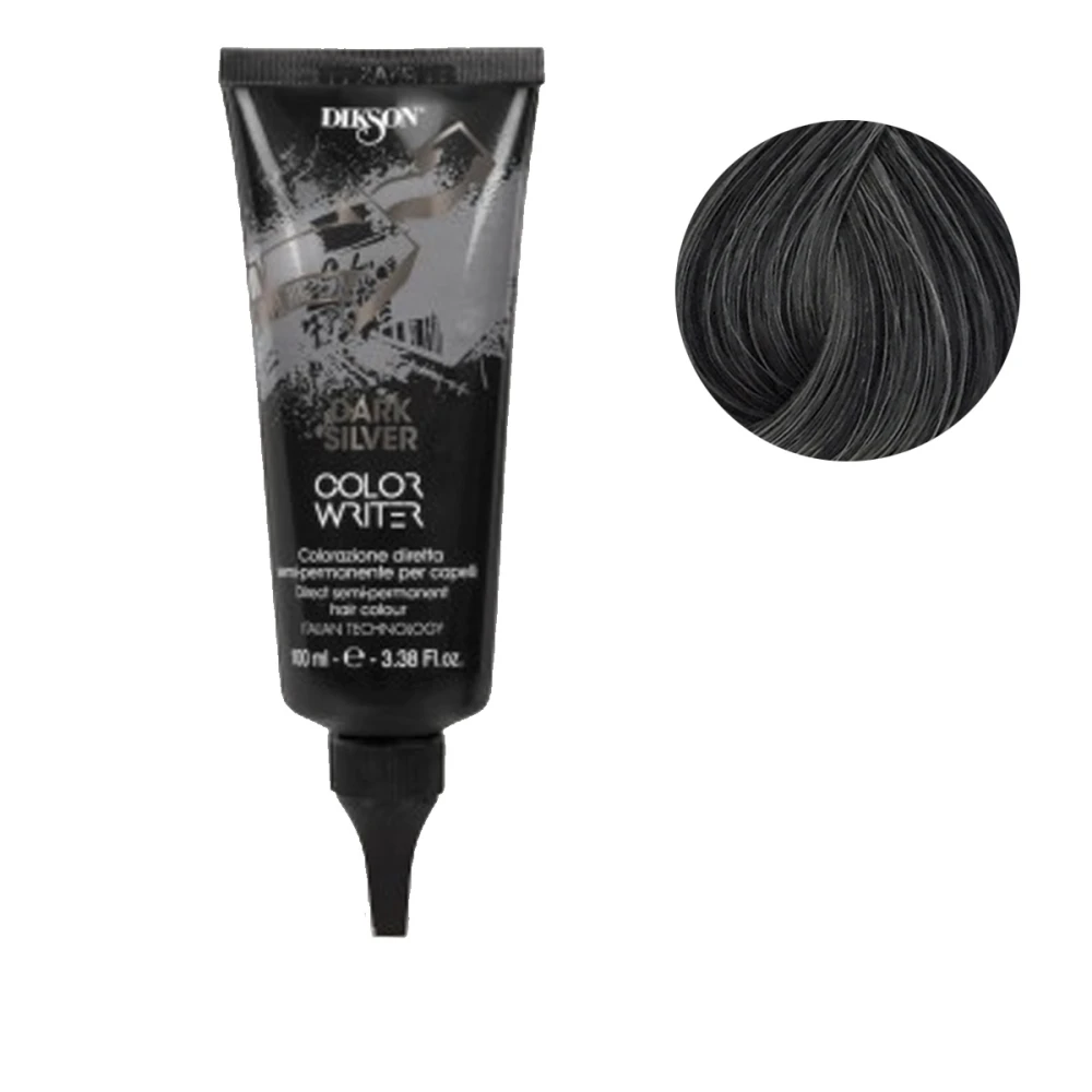 Краска DIKSON Color Writer для волос прямого действия, перманентная 100 мл (Dark Silver)