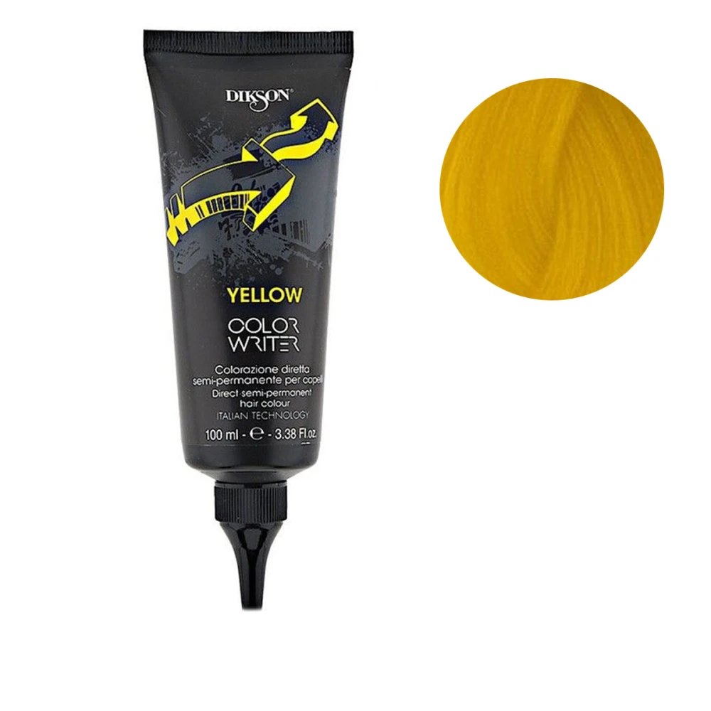 Краска DIKSON Color Writer для волос прямого действия, перманентная 100 мл  (Yellow)