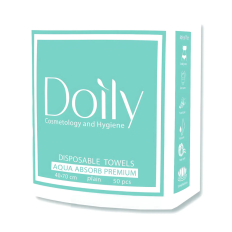Рушник Doily Aqua Absorb гладкий 40*70 50 гм2 50 шт в упаковці
