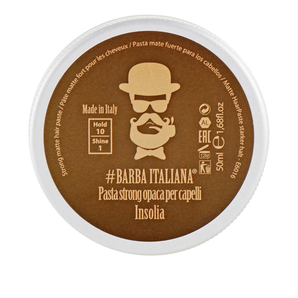 Паста Barba Italiana INSOLIA матовая для волос сильной фиксации 50 мл