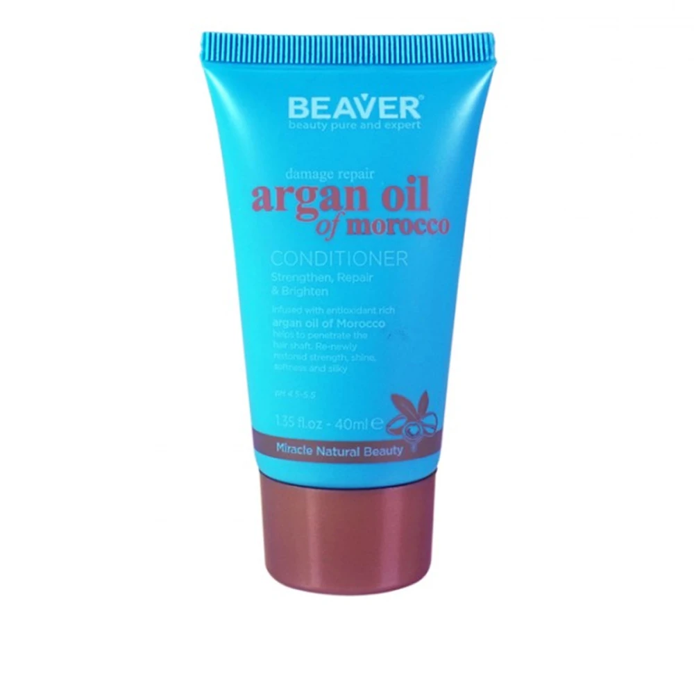 Кондиціонер BEAVER Argan Oil відновлюючий для пошкодженого волосся 40 мл