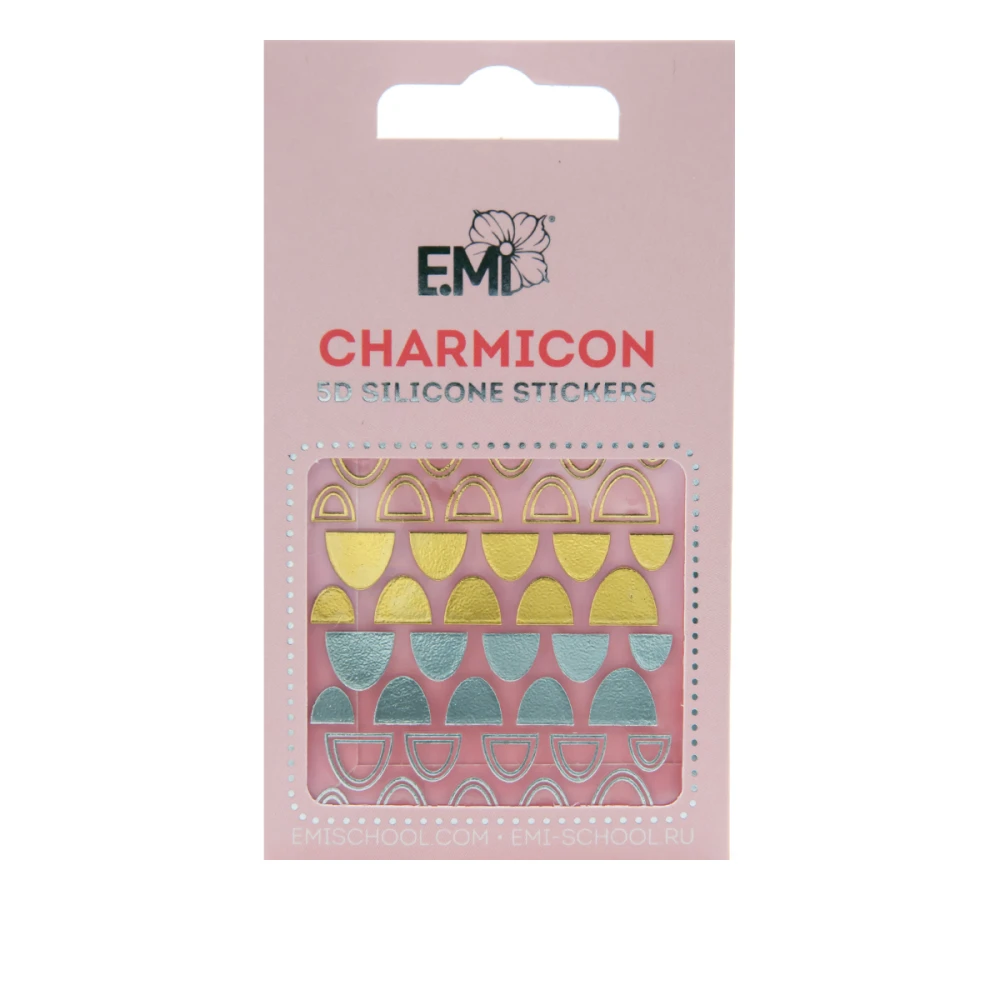 Наклейки для ногтей E.MI Charmicon 3D Silicone Stickers (Лунулы № 95)