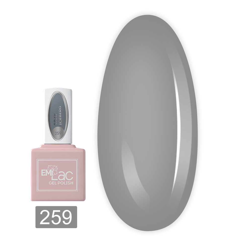 Гель лак E.MI Lac 6 мл (259 Серый айсберг)