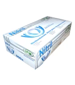 Перчатки нитрил текстурированные SFM голубой 1 шт (S)