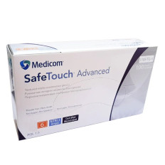 Рукавички нітрил без пудри нестерильні SafeTouch Advanced Lavender 100 шт р M