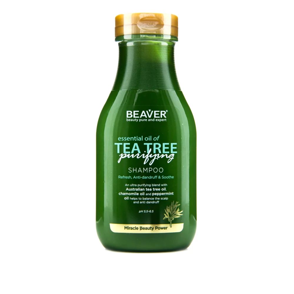 Шампунь BEAVER Tea Tree для жирного волосся 350 мл