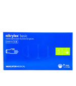 Перчатки нитрил без пудры нестерильные Nitrylex BASIC Violet 100 шт (S)