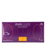 Нітрилові рукавички без пудри нестерильні Nitrylex Collagen 100 шт (S)