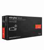 Перчатки нитриловые без пудры нестерильные Nitrylex Black 100 шт (L)