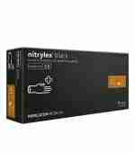 Перчатки нитриловые без пудры нестерильные Nitrylex Black 100 шт (XL)