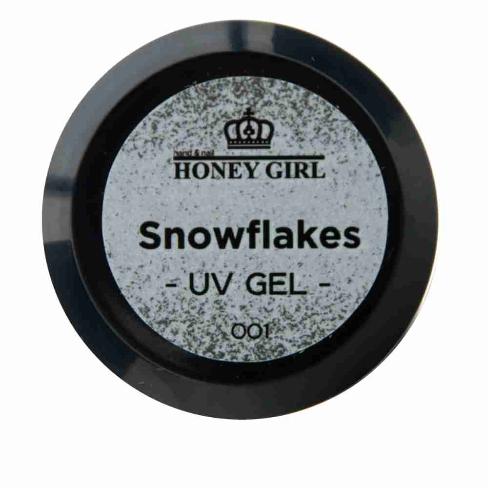 Гель Honey Girl Snow Fllakes 7мл (White)