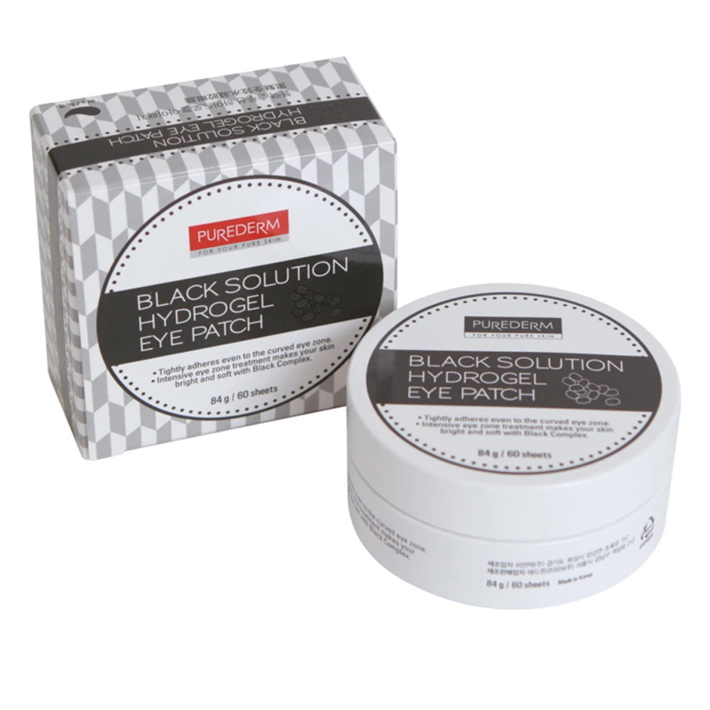 Набор гидрогелевых патчей под глаза черные Black Solution 60 шт