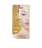Гидрогелевые патчи для зоны под глазами и шеи с нано-золотом Purederm Eye & Neck Hydro Gold Gel Mask
