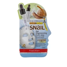 Маска 3D тканинна для омолодження мульти-степ+сироватка під маску Snail Age Regenerating Multi-step Treatment
