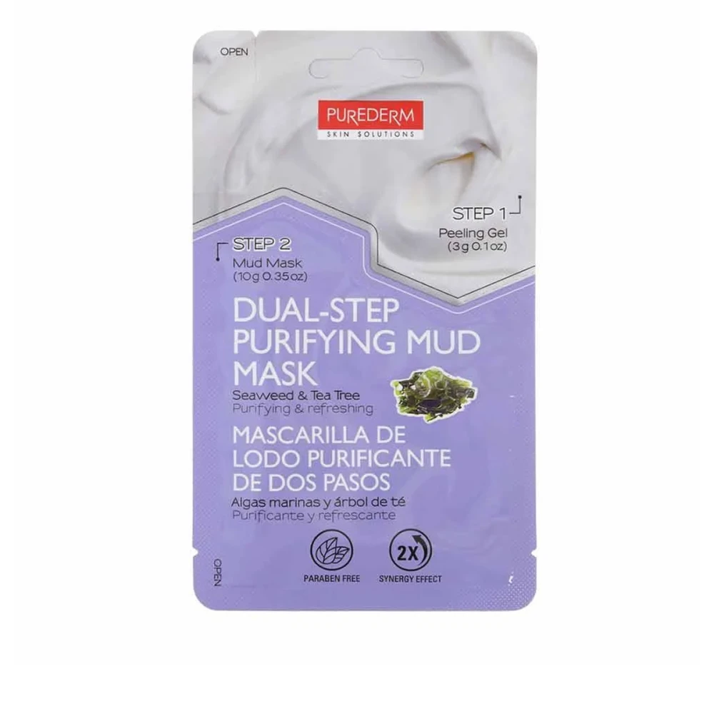 Маска двухступенчатая очищающая обновляющая Водоросли + Чайное дерево