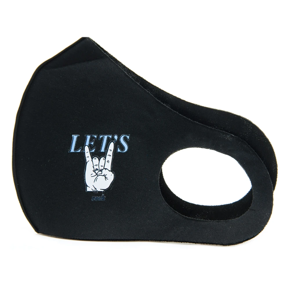 Маска защитная (Черный с надписями)