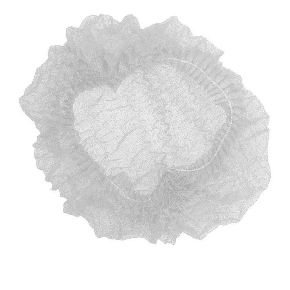 Шапочка Polix на одной резинке 100 шт (Белая)