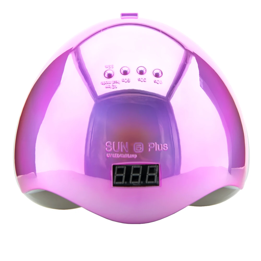 Лампа SUN Plus 5 LED/UV 48 Вт з дисплеєм (MIRROR PINK)