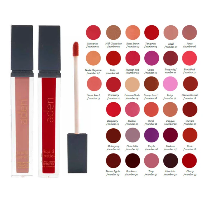 Помада рідка матова ADEN (07 Nude Elegance)