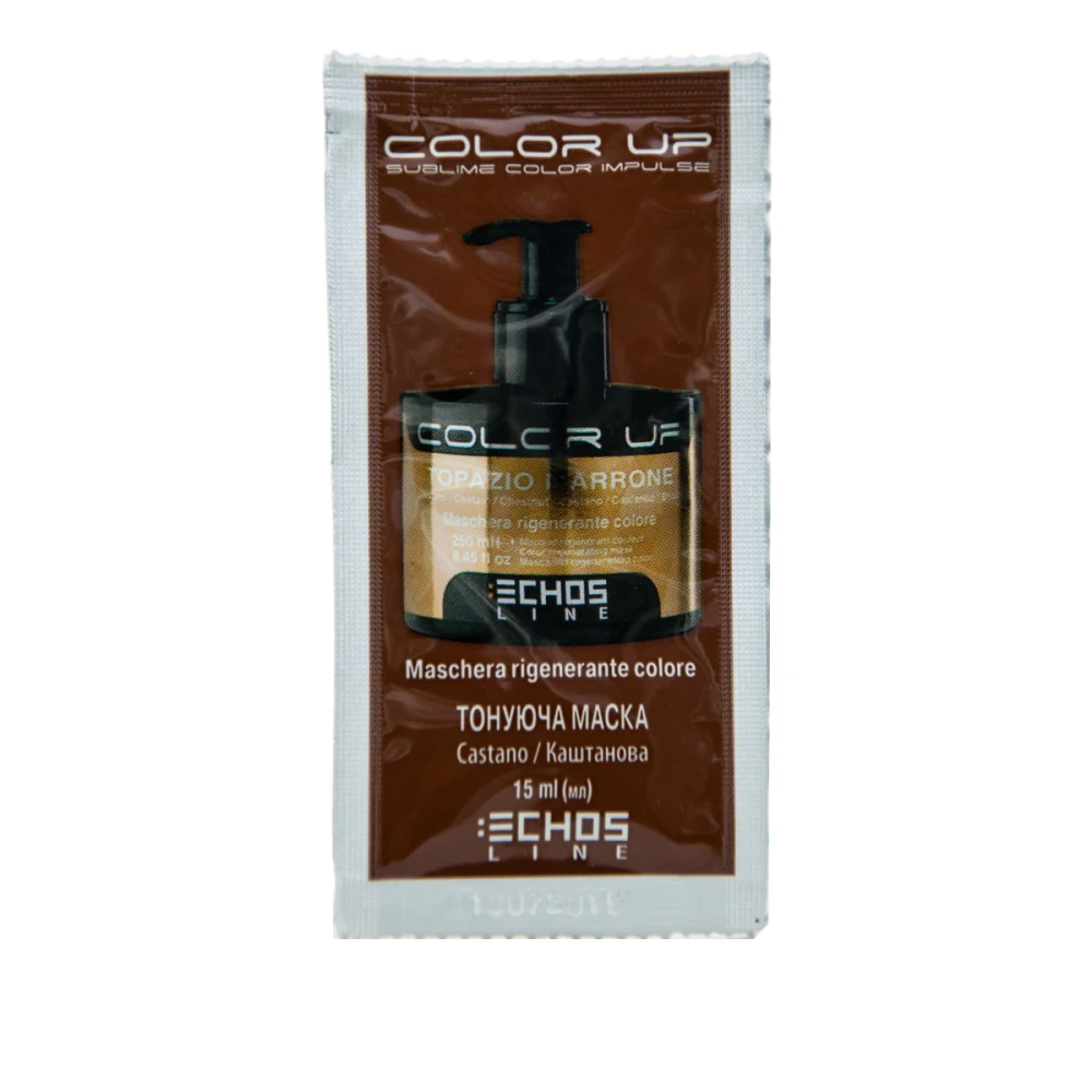 Маска EchosLine тонирующая для волос Color Up каштановая 15 мл