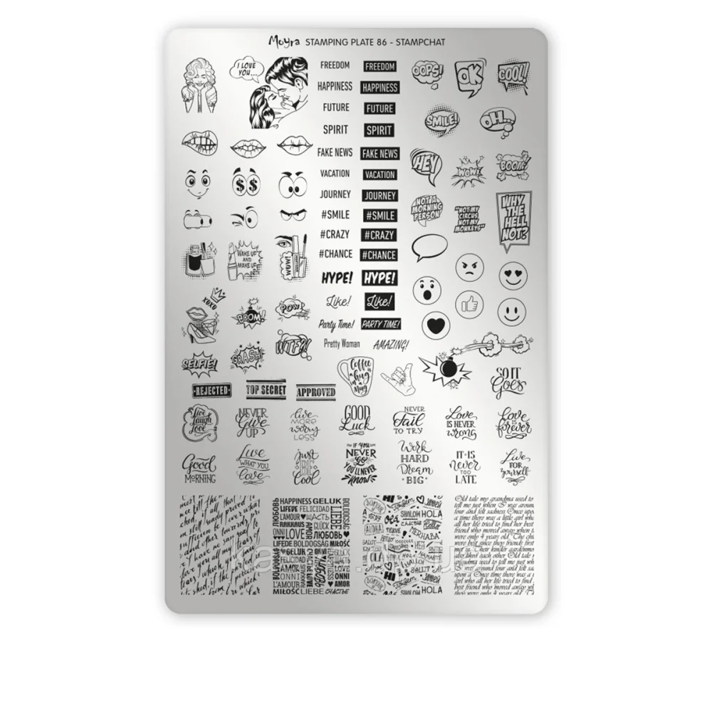 Пластини для стемпінгу Moyra (86 Stampchat)