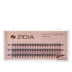 Ресницы ZIDIA Cluster 3 ленты 10D (01*C (8.10.12))