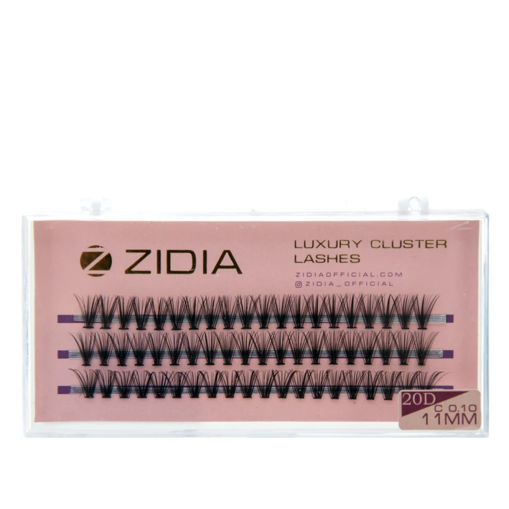 Ресницы ZIDIA Cluster 3 ленты 20D (01*C 11 мм)