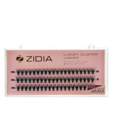 Вії ZIDIA Cluster 3 стрічки 20D (01*C 9 мм)