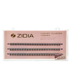 Ресницы ZIDIA Cluster 3 ленты 12D (01*C 6 мм)