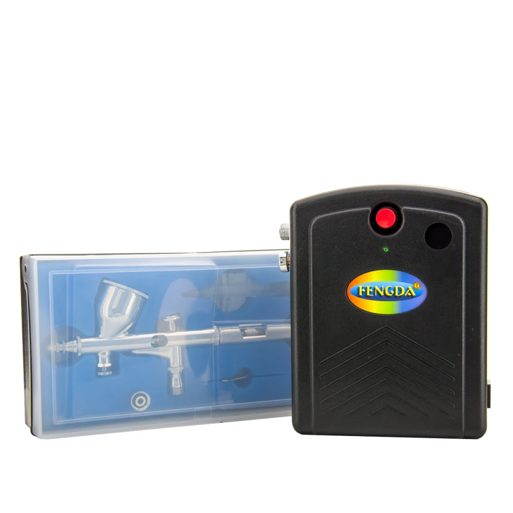 Набор для аэрографии в кейсе FENGDA AS-200BEBD-135E PRO (02)