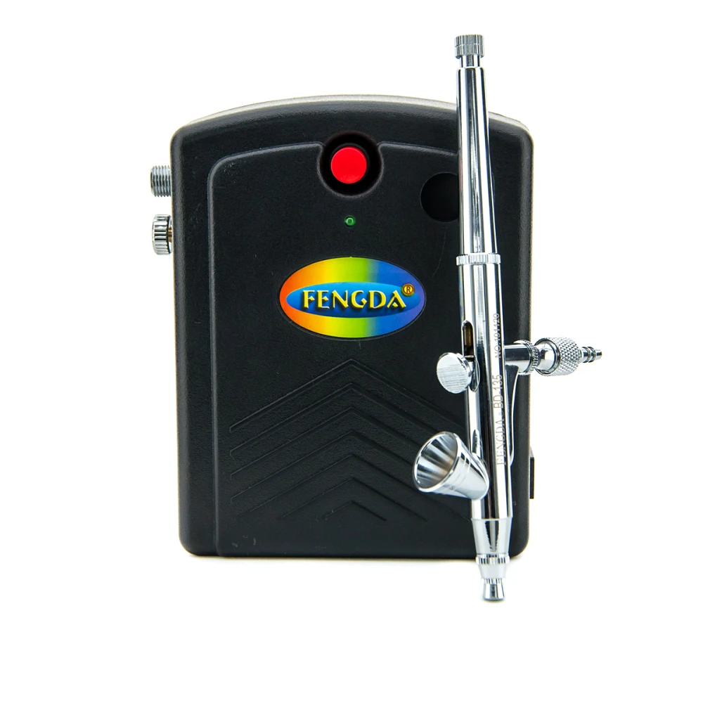 Набор для аэрографии в кейсе FENGDA AS-200BEBD135E PRO (02)