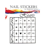 Трафареты-наклейки JVR Colours для nail art (050 сердца)