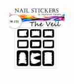 Трафарети-наклейки JVR Colours для nail art (150 листя)