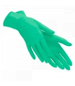 Перчатки нитриловые текстурированные на пальцах SFM Зеленые 1 пара
