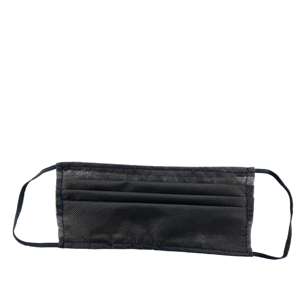 Маска защитная спанбонд  2-х слойная черная 1 шт